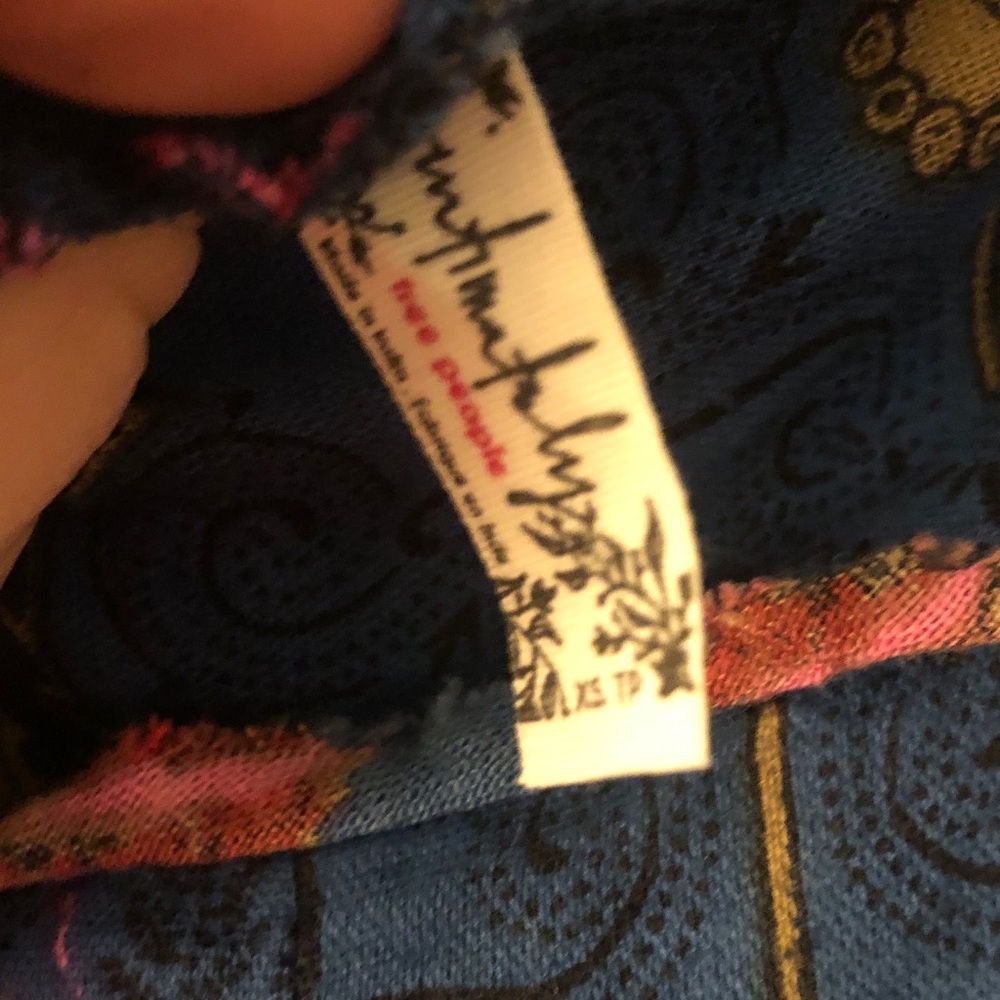 Free People Blue Wide-Leg Jumpsuit with Pink Floral Print - Picture 11 of 12